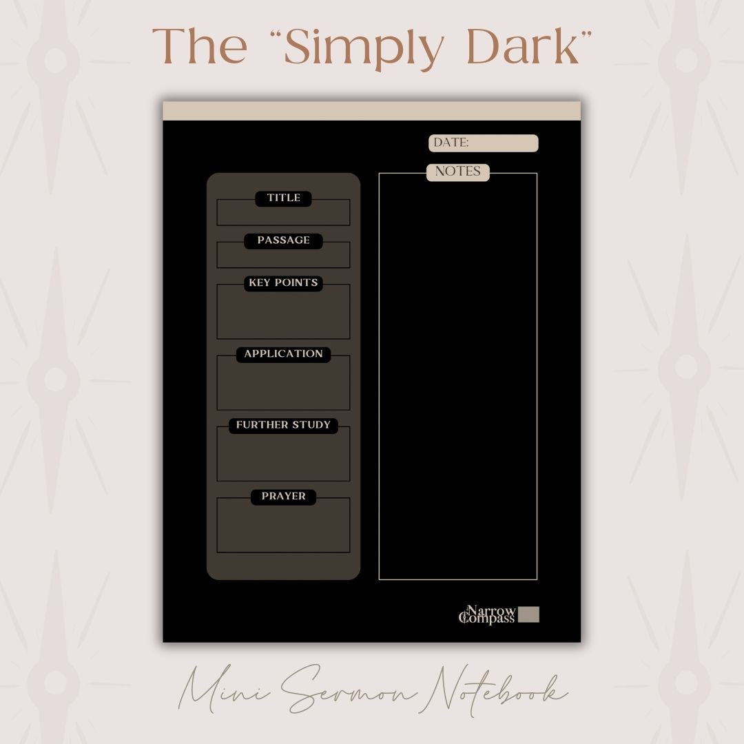 Mini Digital Sermon Notebook