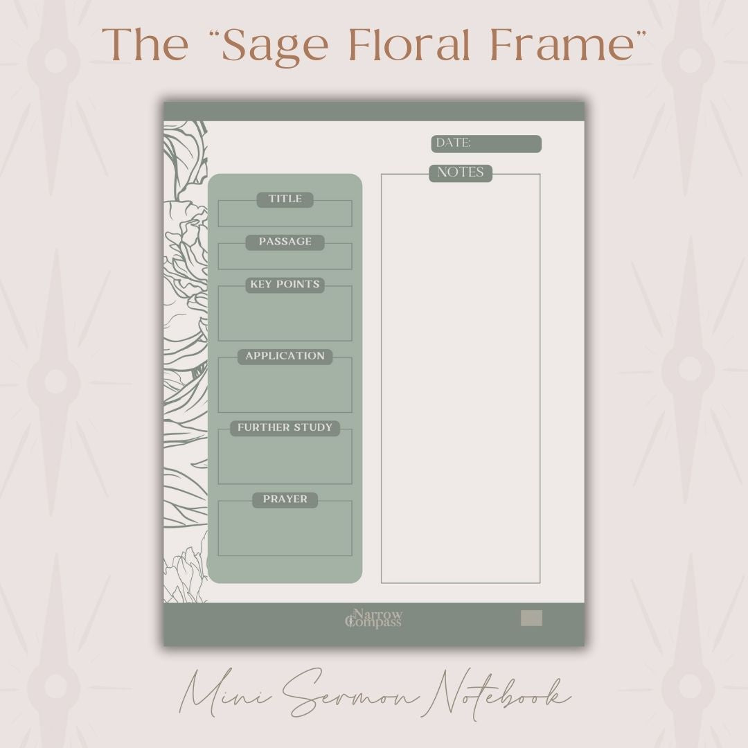 Mini Digital Sermon Notebook