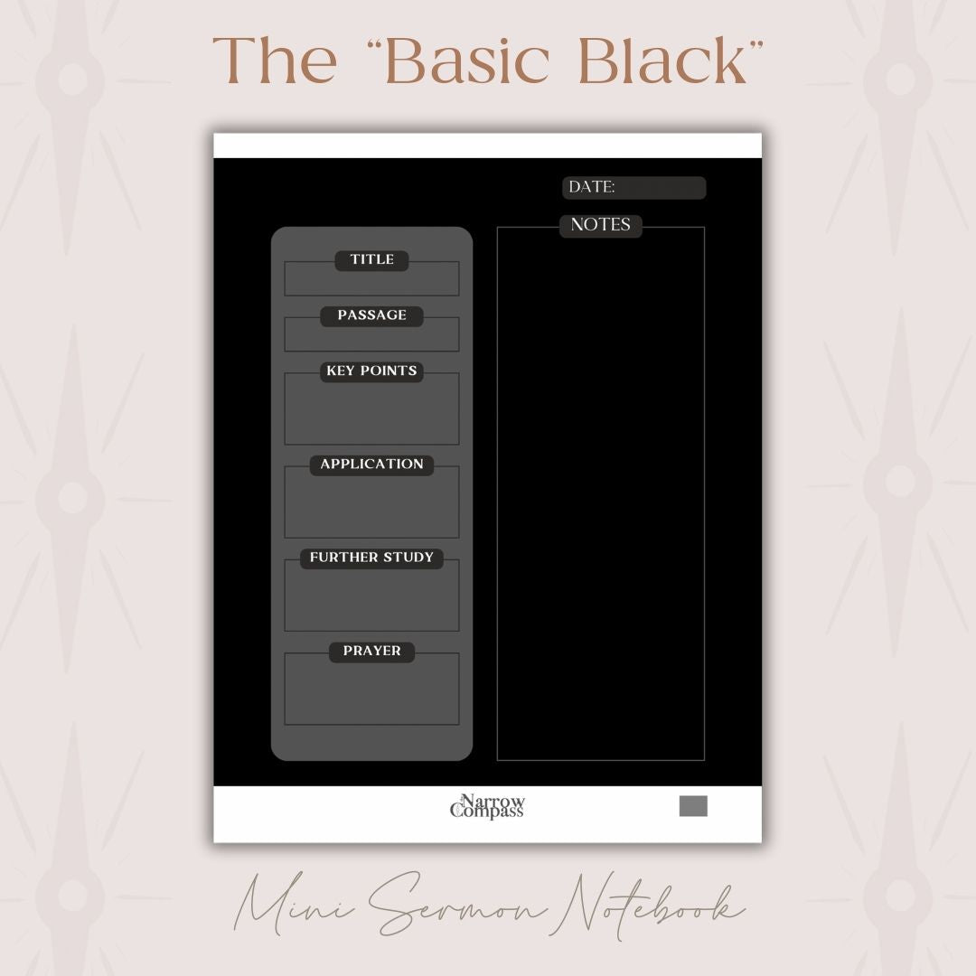 Mini Digital Sermon Notebook