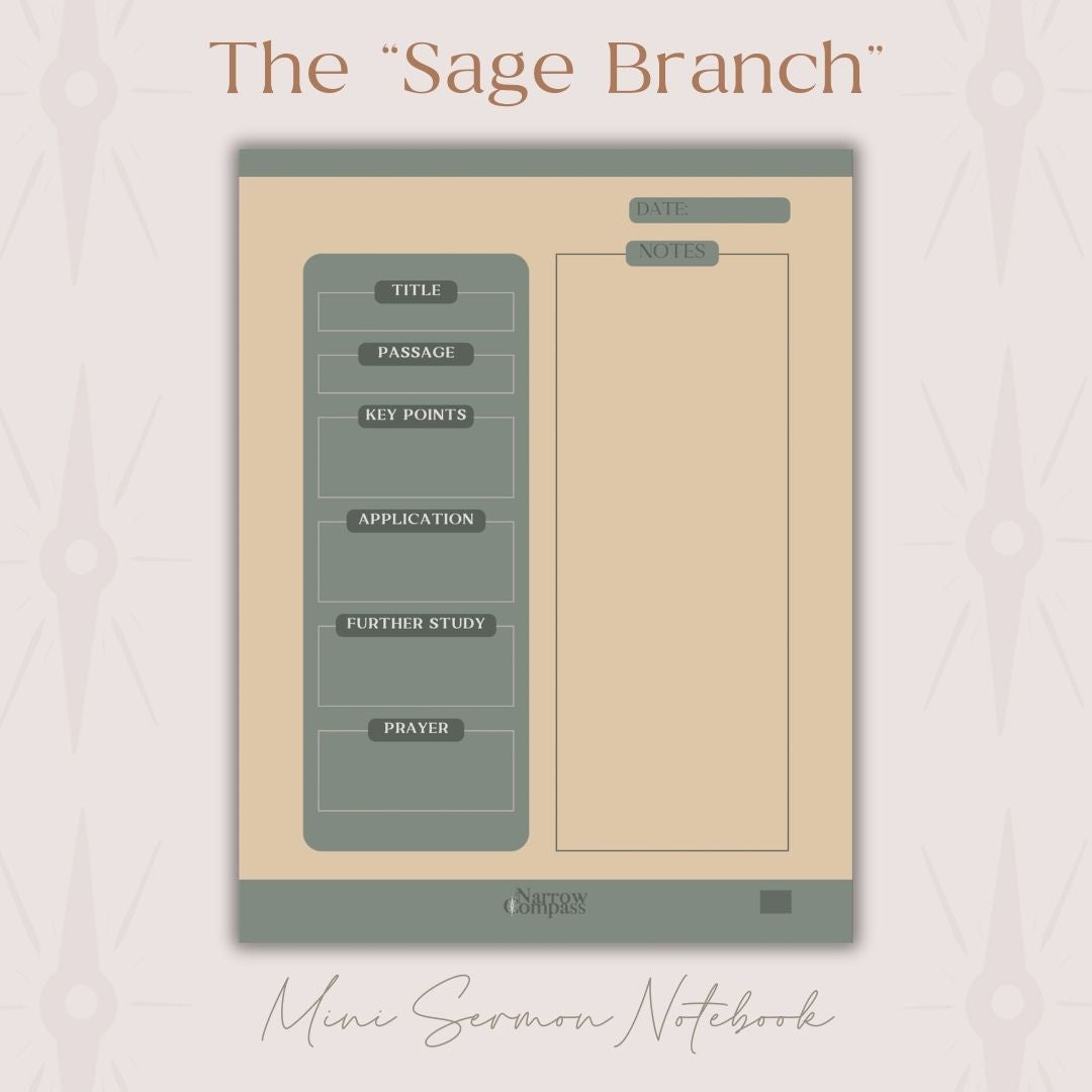 Mini Digital Sermon Notebook