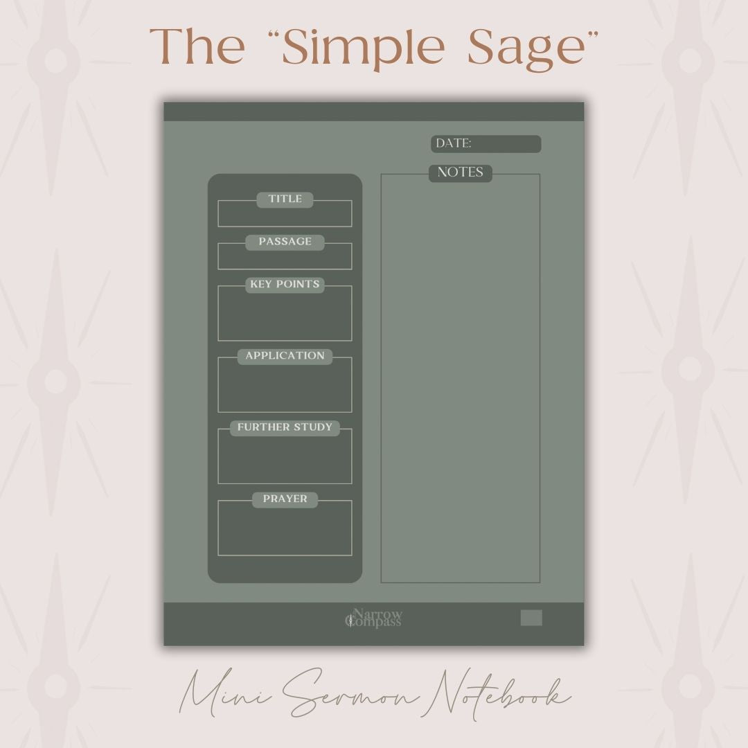 Mini Digital Sermon Notebook