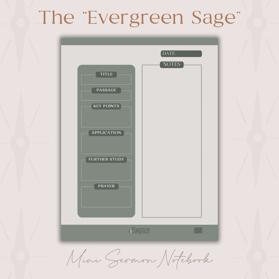Mini Digital Sermon Notebook