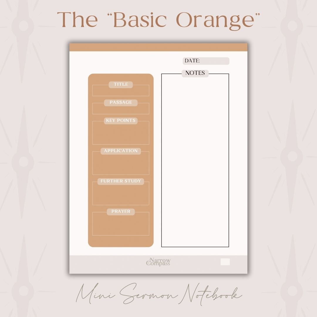 Mini Digital Sermon Notebook