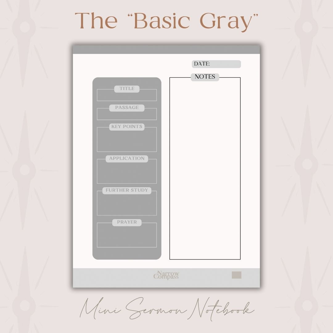 Mini Digital Sermon Notebook