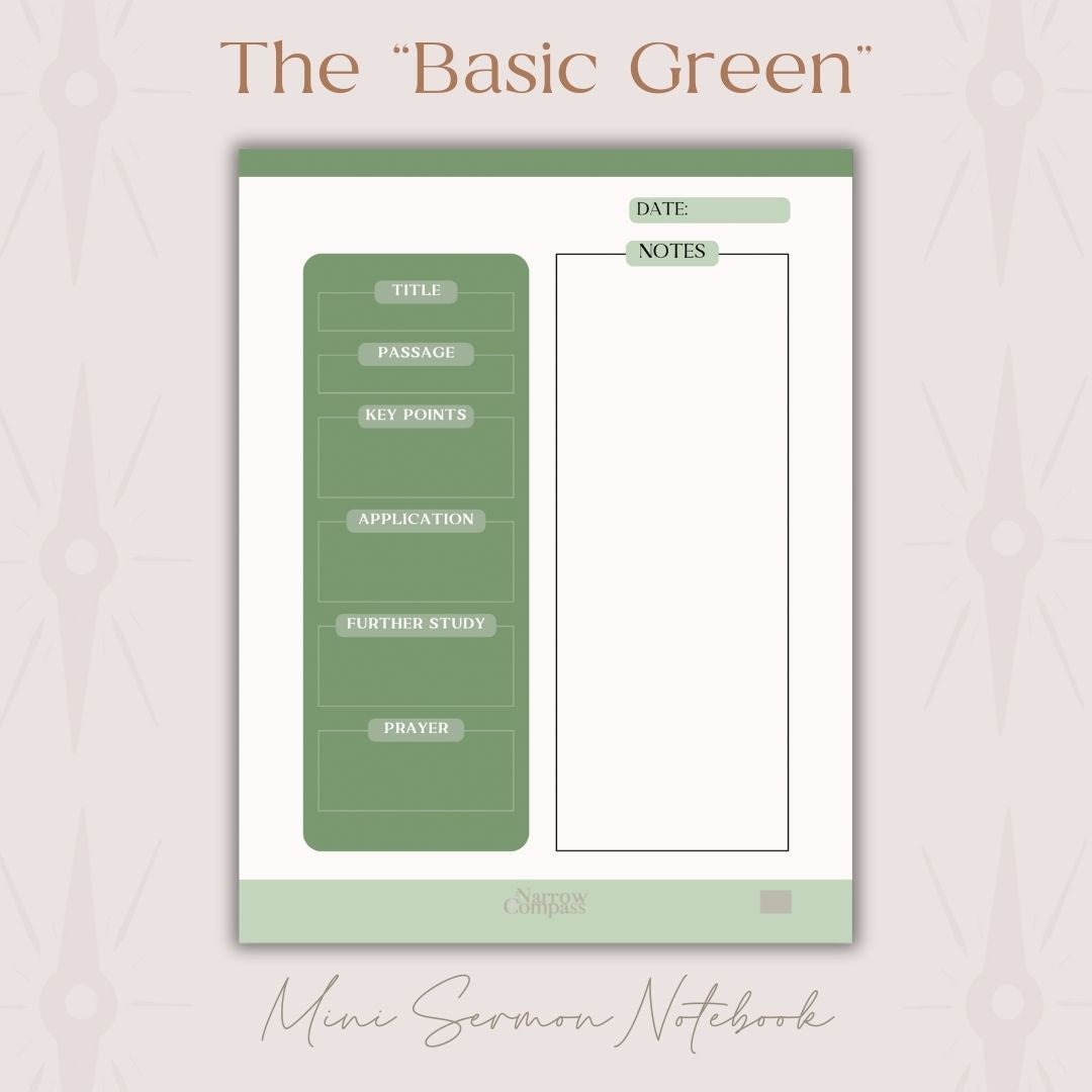 Mini Digital Sermon Notebook