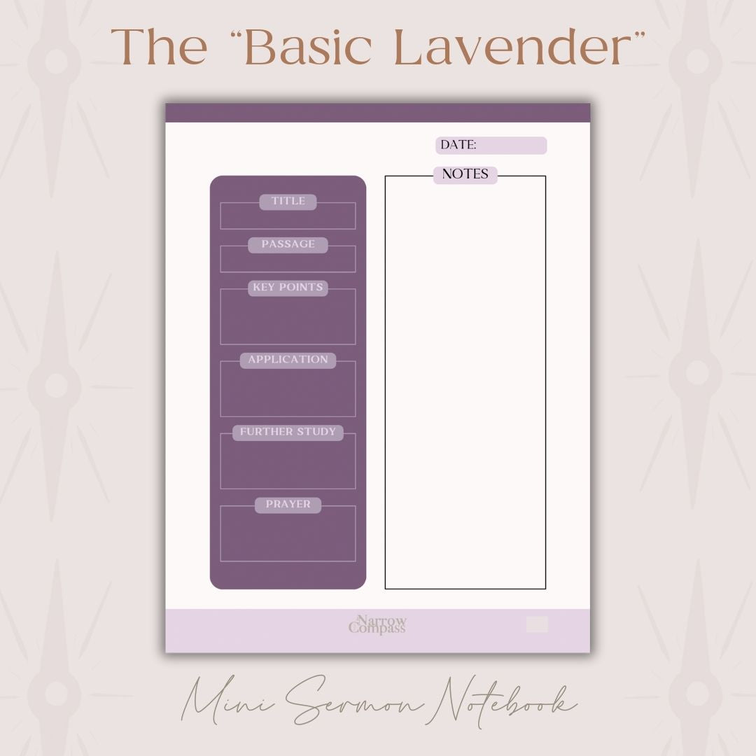 Mini Digital Sermon Notebook