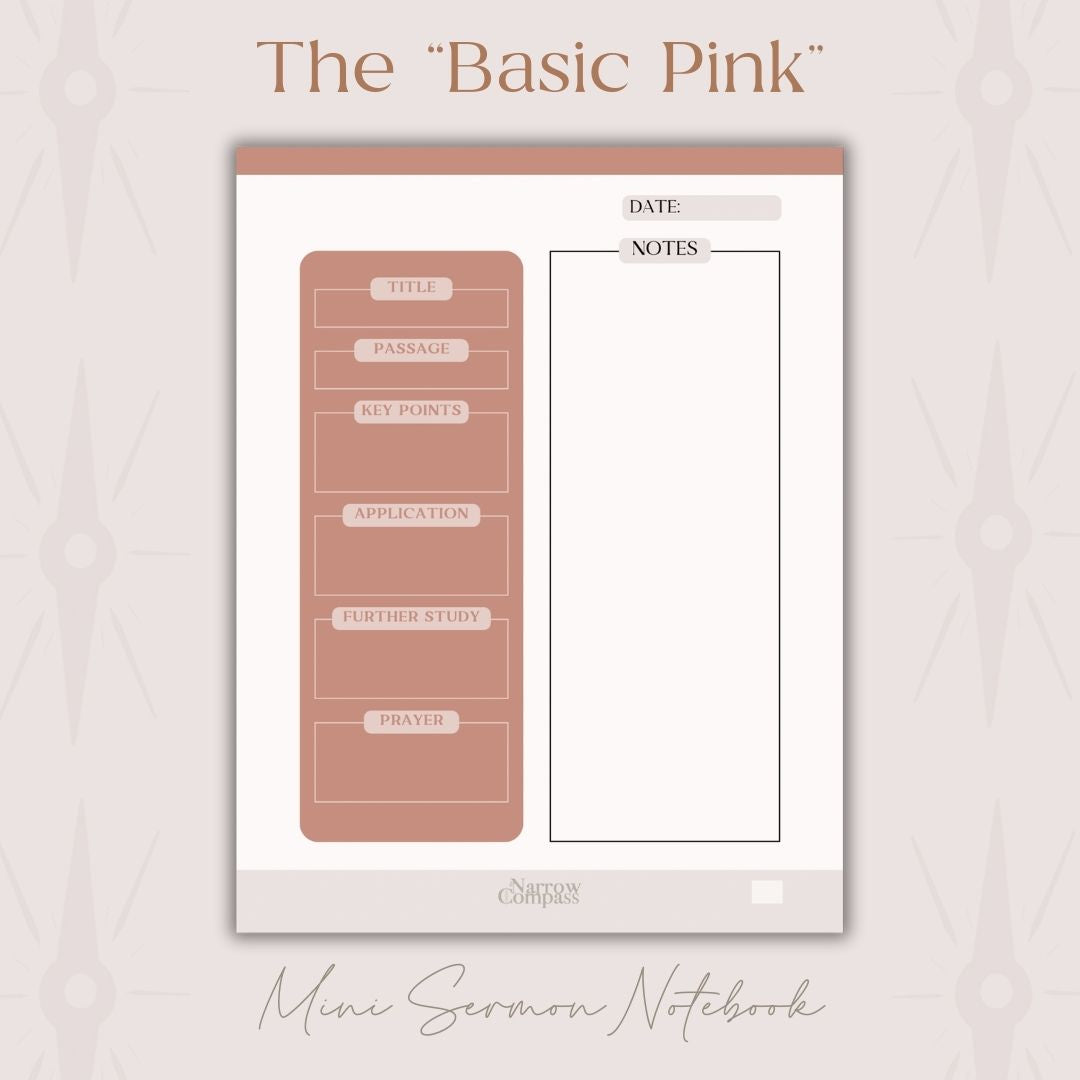Mini Digital Sermon Notebook