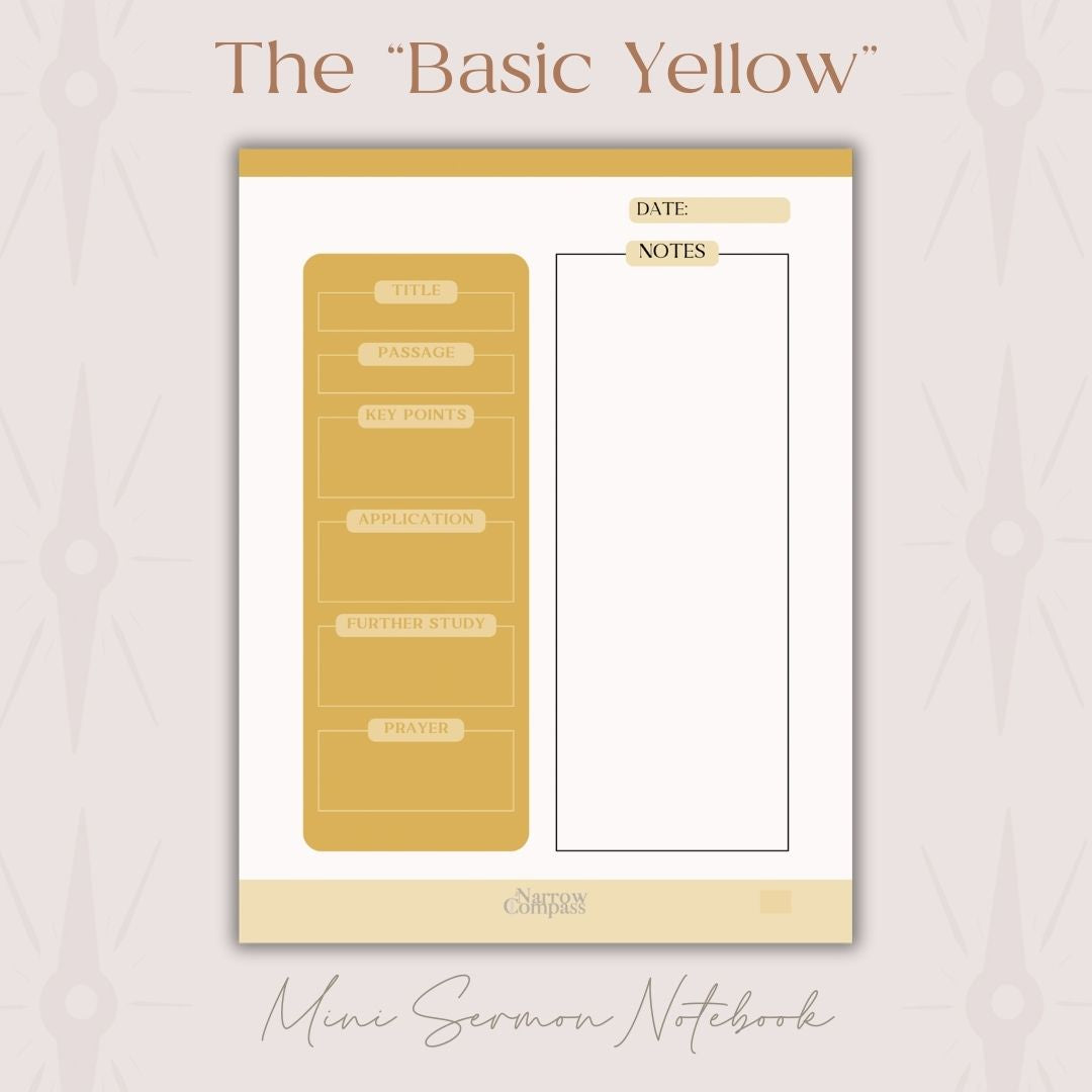 Mini Digital Sermon Notebook