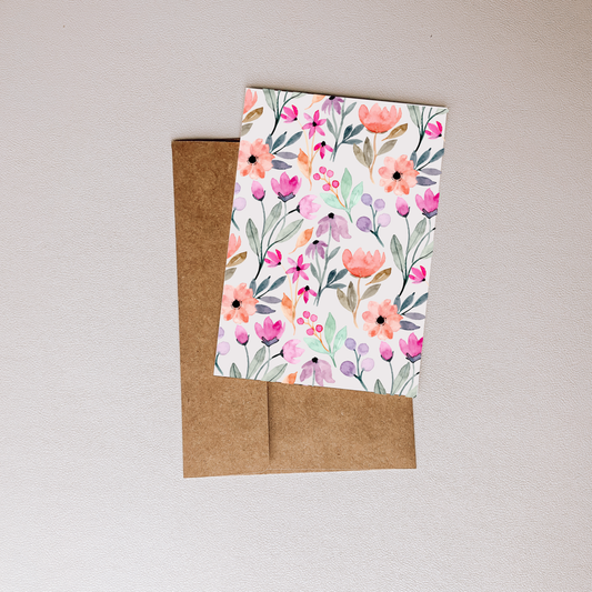 Pastel Floral Greeting Card